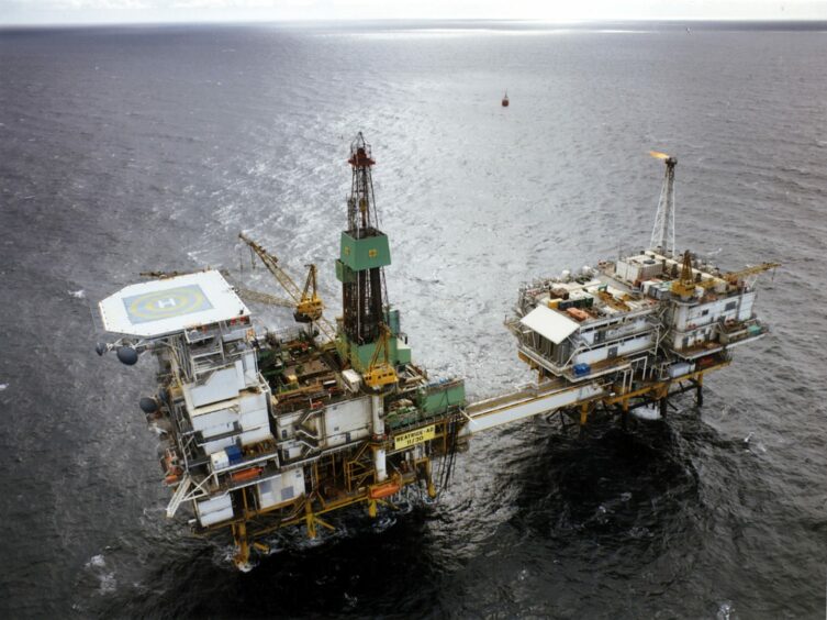 The Beatrice oilfield in the Outer Moray Firth.