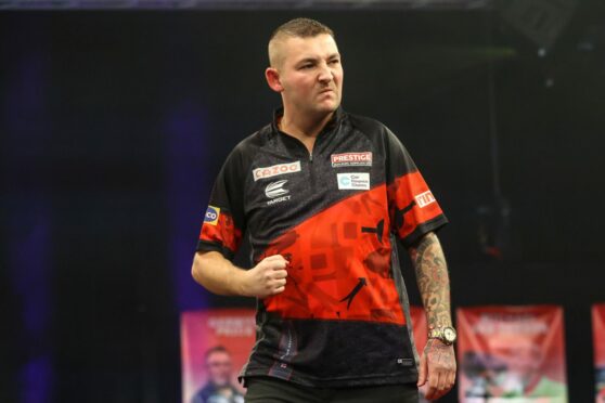 Nathan Aspinall must reach the final of night 16 of the Premier League in Aberdeen. Image: Shutterstock