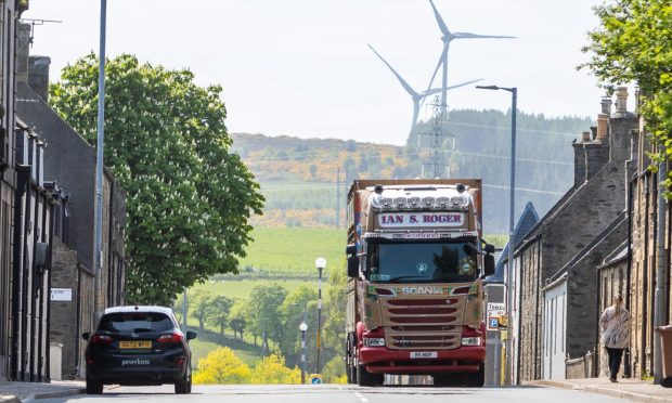 The A96 runs right through towns including Keith. Image: Scott Baxter/DC Thomson