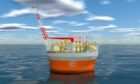 Artist's impression of the Cambo floating production and offloading vessel.