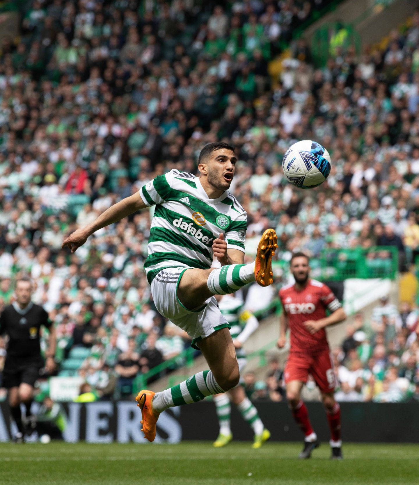 Celtic's Liel Abada in action against Aberdeen. 