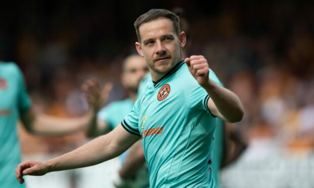 Peter Pawlett during his time at Dundee United. Image: SNS.