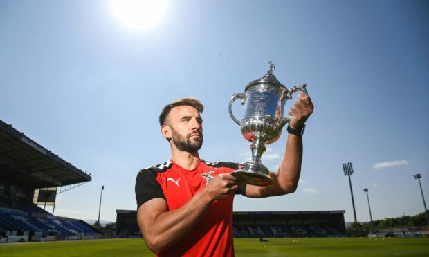 Will Caley Thistle captain Sean Welsh be holding the Scottish Cup as a winner on Saturday night? Image: Rob Casey/SNS Group