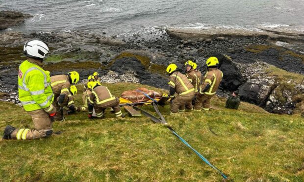 Skye Scottish Fire and Rescue Service are often involved in unusual operations on the island.