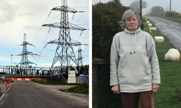 Dorothy Clark believes the substation plans will end up destroying the natural quietness of the Aberdeenshire countryside. Image: Dorothy Clark.