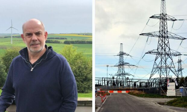 Paul Mitchell has been a key campaigner to prevent the building of substations in the Mearns countryside. Image: Paul Mitchell.