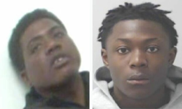 From left: Gavion Smith and Zamar Green. Image: Police Scotland