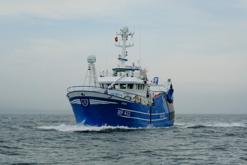 Banff-registered fishing vessel Orion.