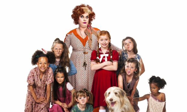 To go with story by Karen Roberts. Elaine C Smith is starring in Annie as Miss Hannigan Picture shows; Elaine C Smith. don't know. Supplied by APA Date; Unknown