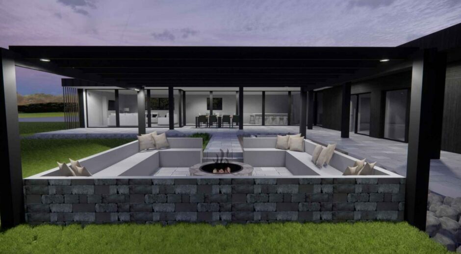 The proposed fire pit would have allowed visitors to socialise outside during their stay