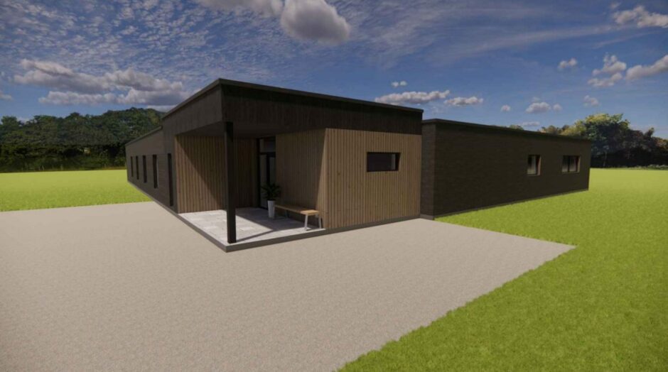 An artist impression of the proposed holiday lodge that was refused