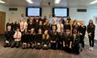 Pupils from Elgin Academy, Elgin High School, Forres Academy, Lossiemouth High School, Milne's High School and Speyside High School attend a masterclass at UHI Moray. Image: Baxters.