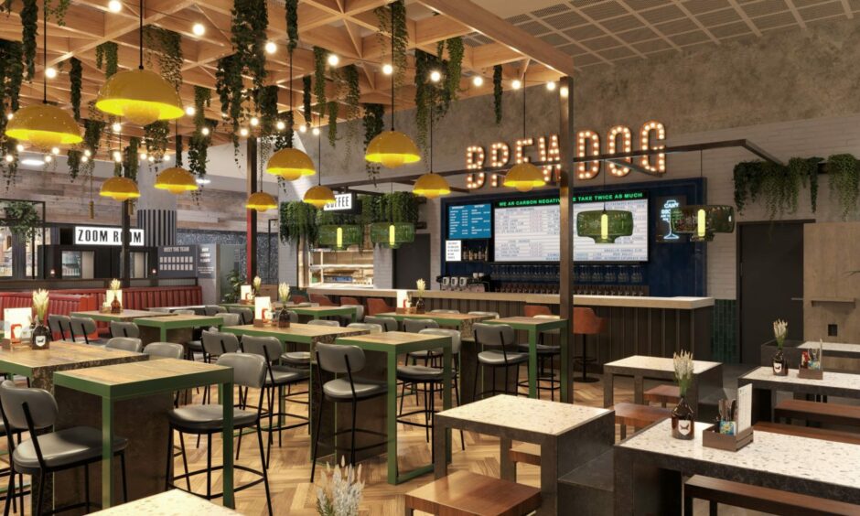 Artist's impression of the new BrewDog pub planned for London Gatwick Airport.