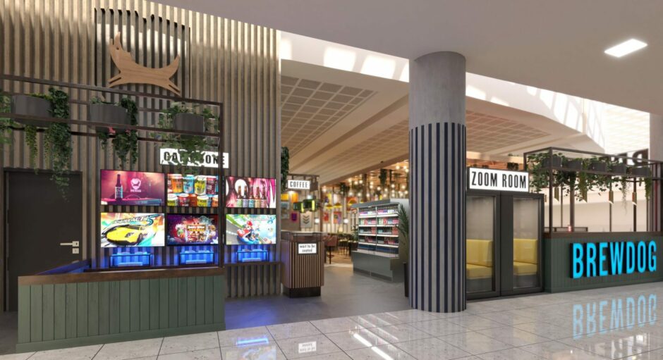 How the new BrewDog at Gatwick will look.