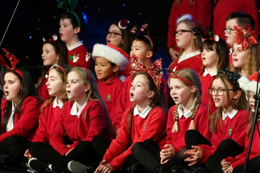 Hillside School pupils perform at The Evening Express Christmas Carol Concert held in November 2022