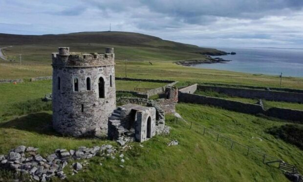 A photo of Brough Lodge on Fetlar, Shetland which is up for sale for £30,000.