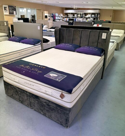 The bed department at Celebrations of Turriff