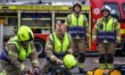 Crews were able to experience a realistic environment during the training exercise in Aberdeen. Image; Darrell Benns/DC Thomson.