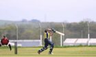 Du Preez Stander in action for Stoneywood-Dyce. Image: Darrell Benns/DC Thomson