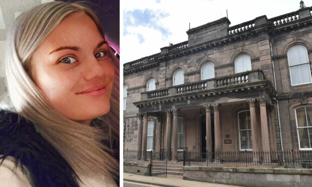 Danielle Downie appeared at Banff Sheriff Court. Image: DC Thomson/Facebook