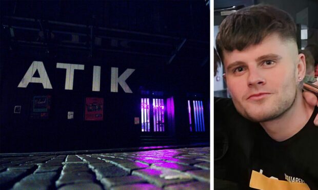 David Edwards admitted uttering a racist slur to a bouncer at ATIK nightclub. Image: DC Thomson/Facebook.