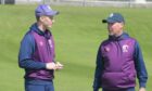 Scotland head coach Doug Watson, right, is looking forward to the Cricket World Cup qualifier