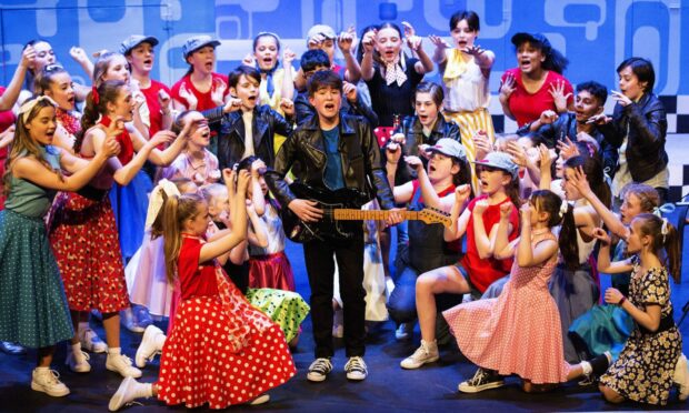 Catch Grease - School Edition by the Junior Aberdeen Youth Music Theatre at the Tivoli Theatre this week. Image: Aberdeen Junior Youth Music Theatre