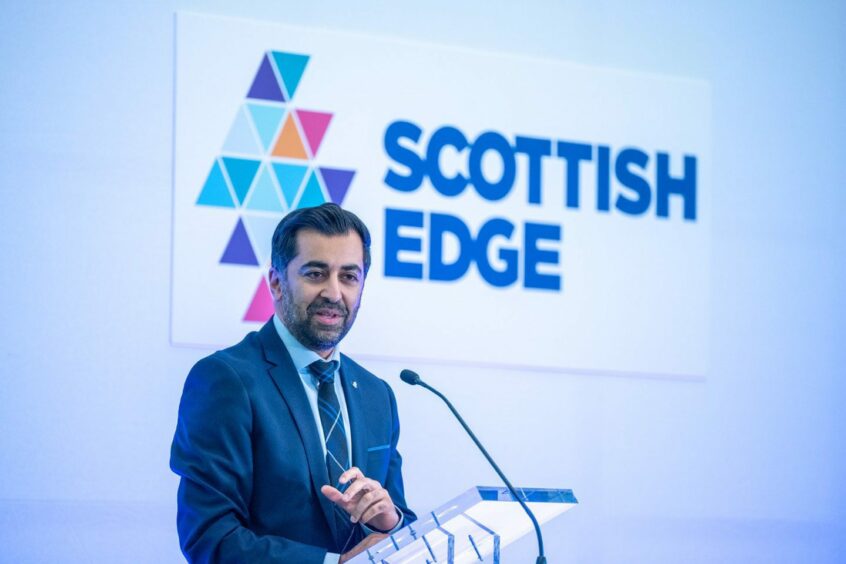 First Minister Humza at the Scottish Edge Awards.