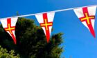 Guernsey flag bunting.