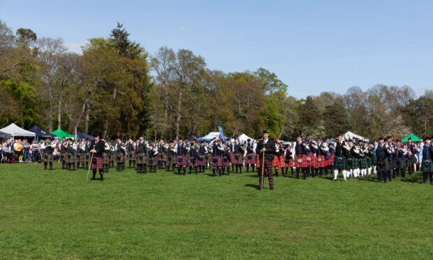 The North of Scotland Pipe Band Championship will take place on Sunday, May 14. Image: JD Solutions.