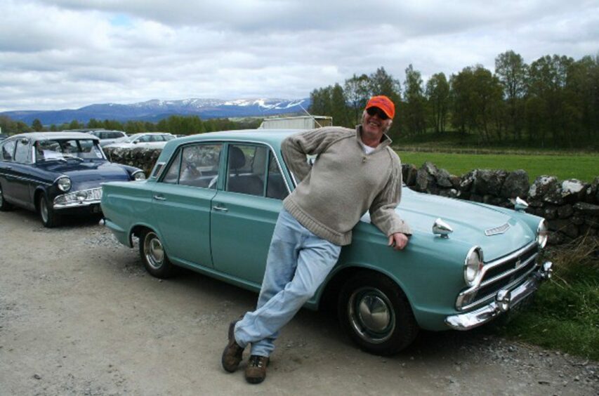 Iain Wright is a collector of Ford Cortinas and the driving force behind Vintage Day at the Highland Folk Museum.