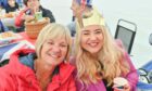 Sheryl Duncan and daughter Carla Duncan enjoyed an afternoon of fun and games at the Buckie street party. Image: Jason Hedges/ DC Thomson.