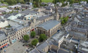 Elgin from the sky!  Image: Jason Hedges/DC Thomson