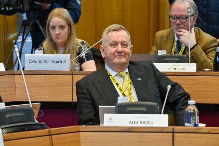 Councillor Alex Nicoll.was doubtful over the rollout of the scheme. Image: Kenny Elrick/DC Thomson