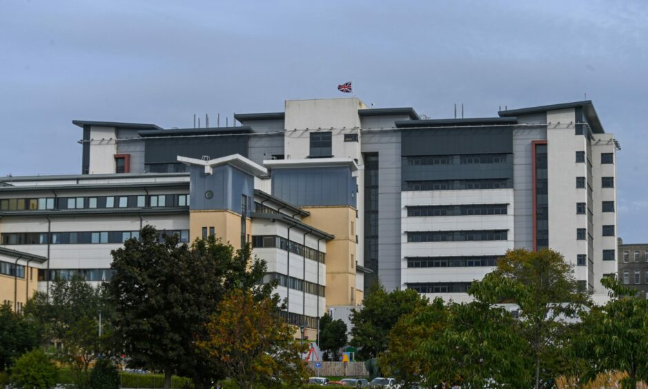Exterior of Aberdeen Royal Infirmary.