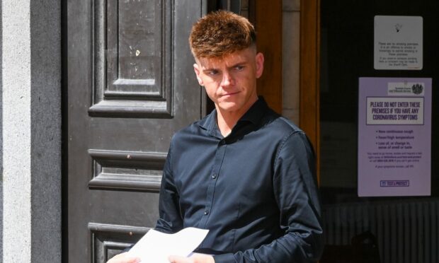 Aaron Graham, who spat into a police officer's eye in Aberdeen City Centre.