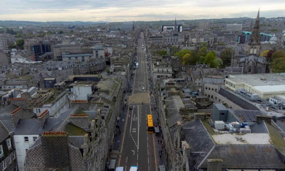 Jonathan sees endless possibilities for Aberdeen City Centre. Image: Kenny Elrick/DC Thomson