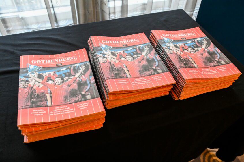 Copies of the Press and Journal/Evening Express' Gothenburg 40th anniversary publication were on sale.