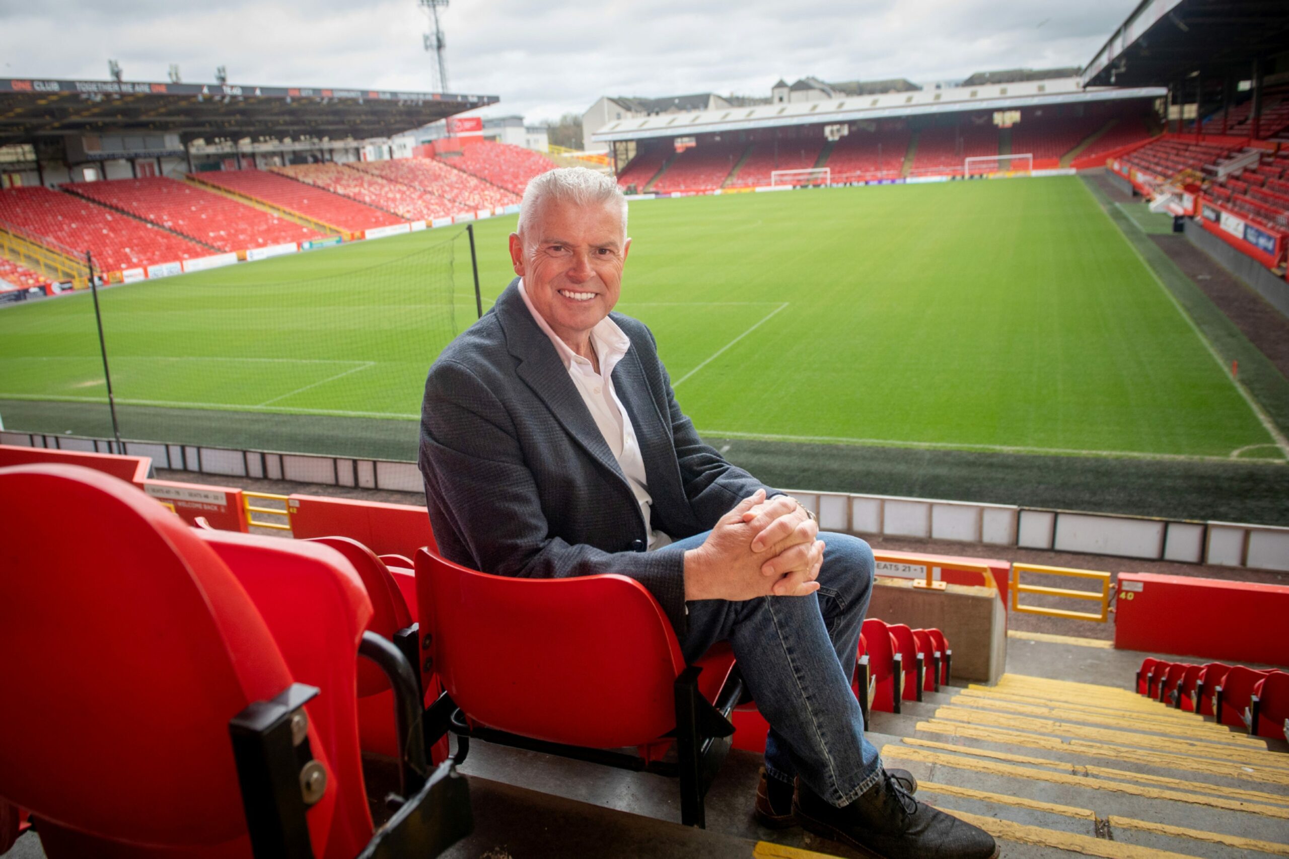 The AFC chairman sat in the stands at Pittodrie