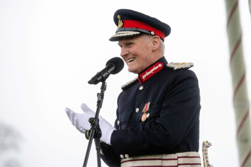 The Lord Provost of Aberdeen David Cameron in his Lord-Lieutenant uniform. 