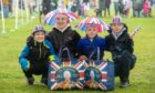 Duthie Park was the scene of coronation celebrations. From left, James O'Driscoll, Charlotte Mackay, Archie Mackay and Ollie Mackay.
Image: Kath Flannery/ DC Thomson.