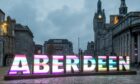Aberdeen letters on Castlegate.