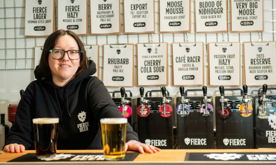 Fierce will be one of 10 local food and drink vendors at the new Aberdeen market. Pictured: Fierce retail and events manager Kirsty Cameron. Image: Kami Thomson/DC Thomson