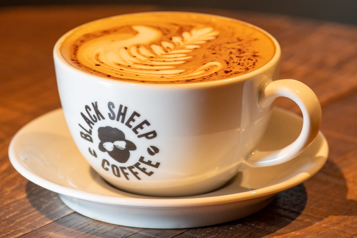 A BLack Sheep Coffee cup