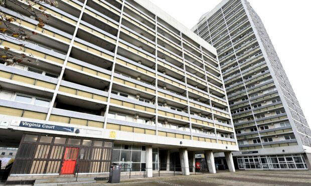 Residents in Marischal and Virgina Court are to be consulted on the future of the multi-storeys. Another six across Aberdeen could also face demolition. Image: Kami Thomson/DC Thomson.