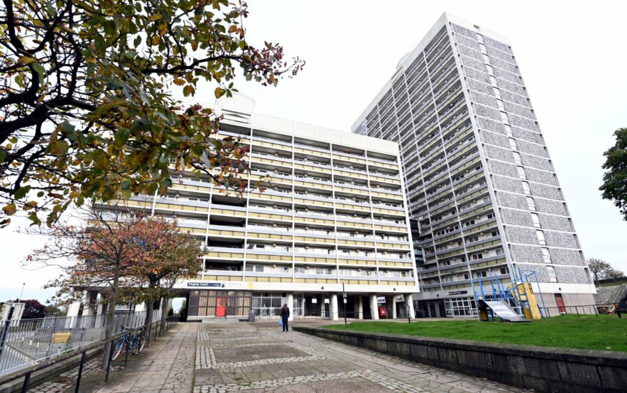 Virginia Court residents complained the communal laundry had not worked for two years by the time they raised concerns in The P&J in 2021. Image: Kami Thomson/DC Thomson.