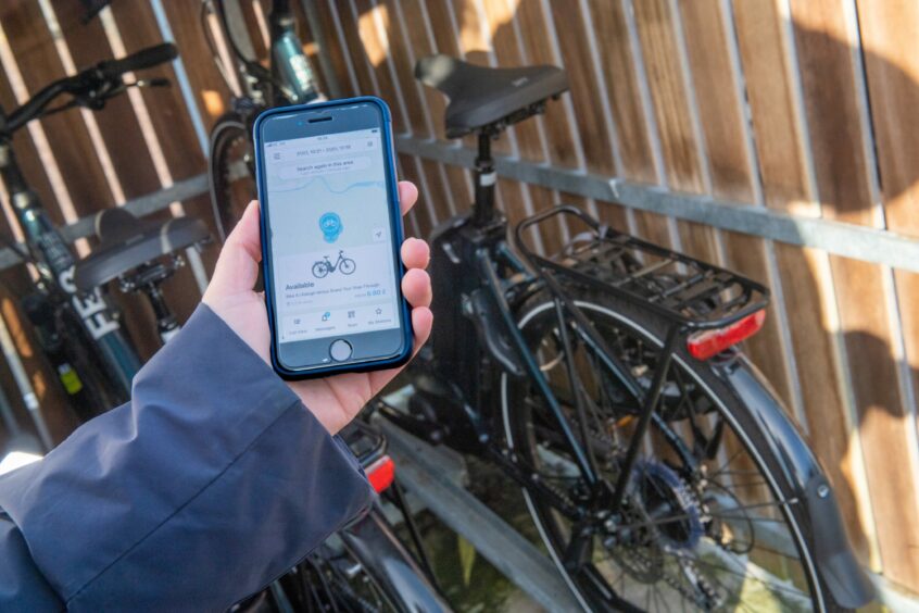 The e-bikes can be booked at Ellon Academy Community Campus