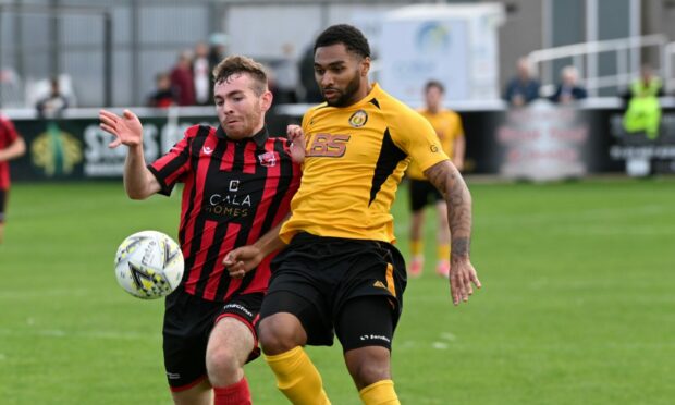 Craig Gill, left, pictured during his time with Inverurie Locos, has signed for Keith