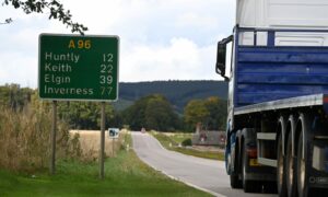 The SNP promised to dual the A96 by 2030 but the future of the project could be in doubt. Image: Sandy McCook/DC Thomson.