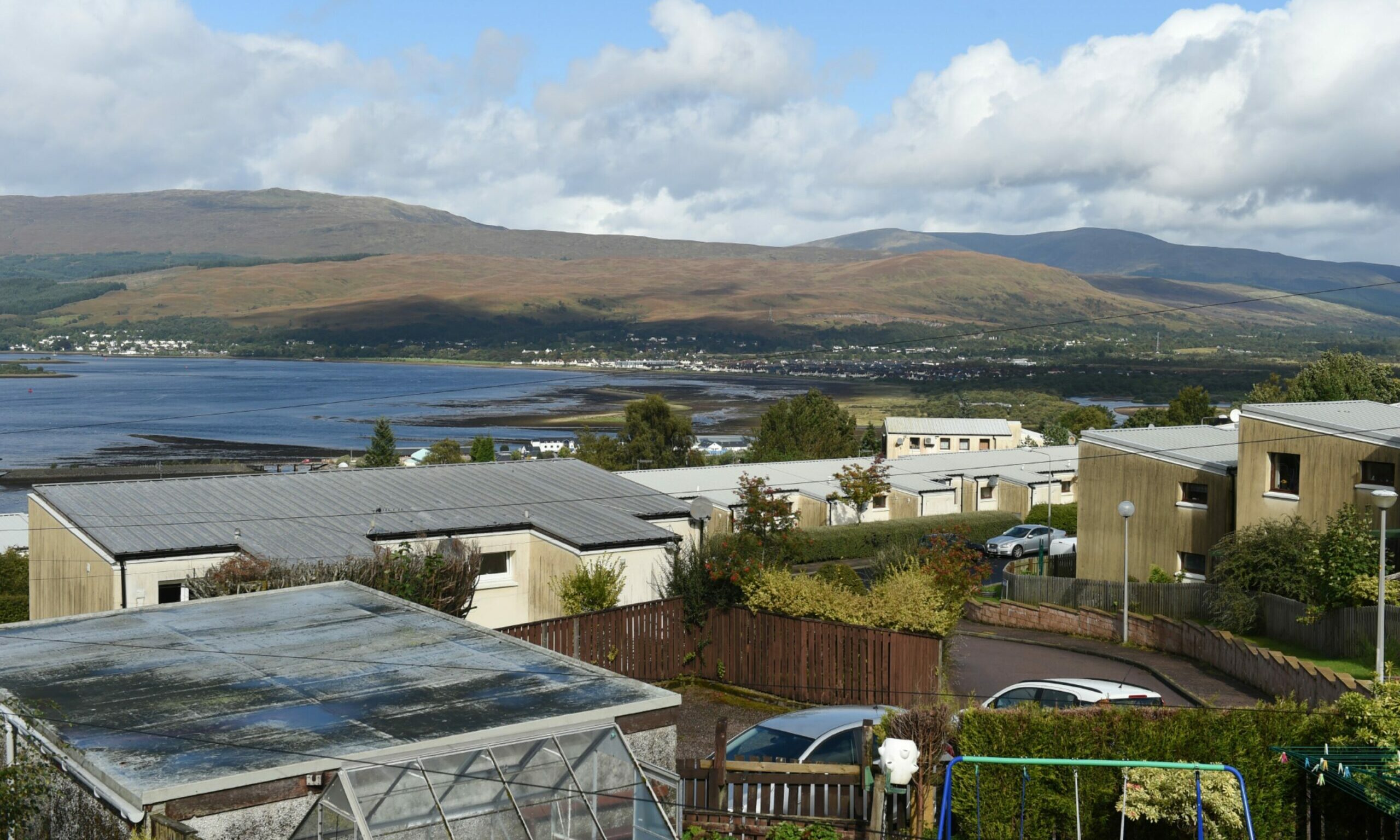 Panoramic view of Fort William and Caol as seen from Upper Achintore.